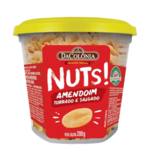 Amendoim Torrado e Salgado Pote DaColônia 200g